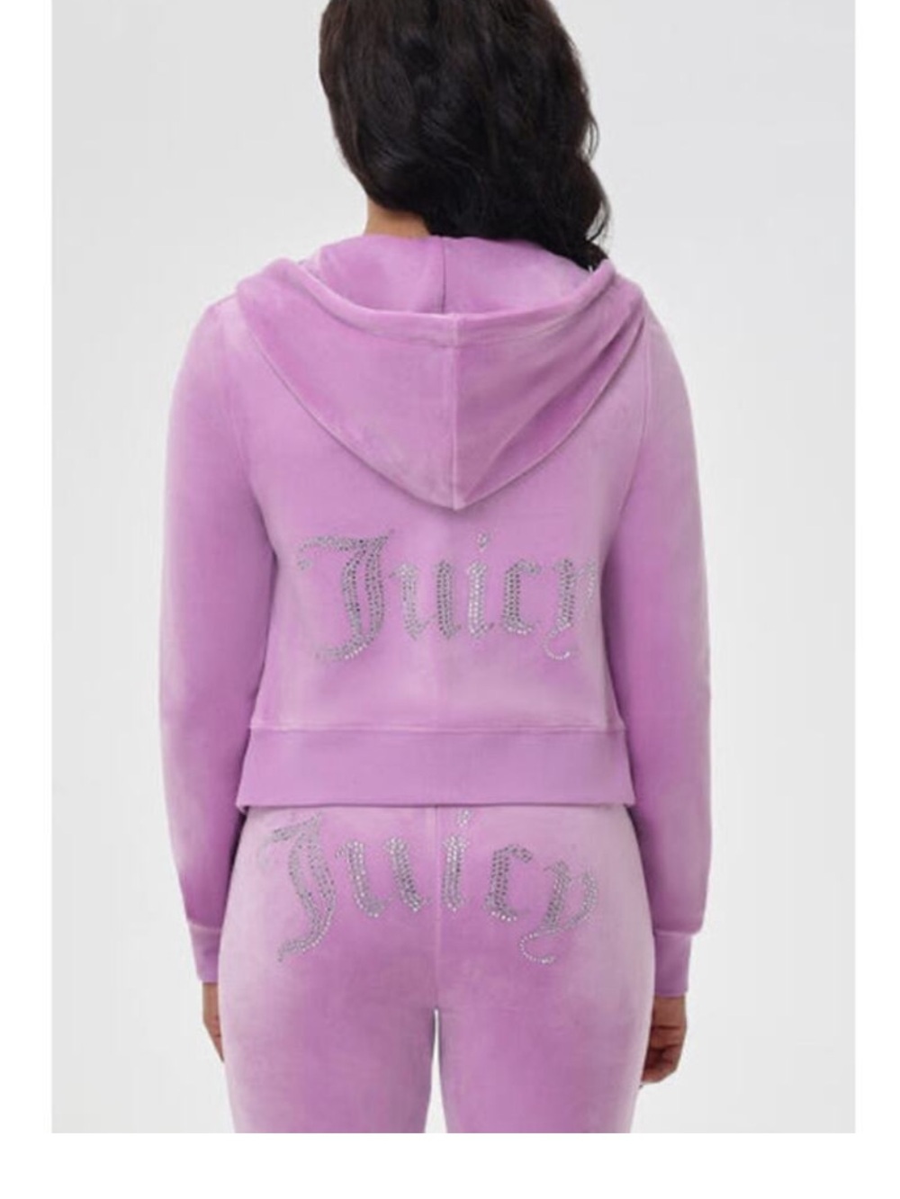 Juicy Couture Velour Tracksuit Violet Tulle